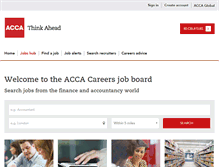 Tablet Screenshot of accacareers.com